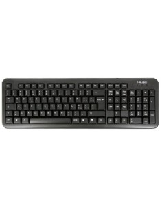 Nilox 10NXKBST26001 tastiera USB + PS 2 Nero