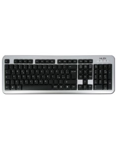 Nilox 10NXKBST26003 tastiera USB + PS 2