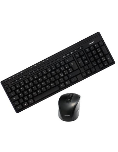 Nilox NX-8016M tastiera Mouse incluso USB + PS 2 Italiano Nero