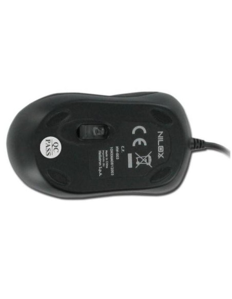 Nilox 10NXMM0812001 mouse USB tipo A Ottico 1000 DPI