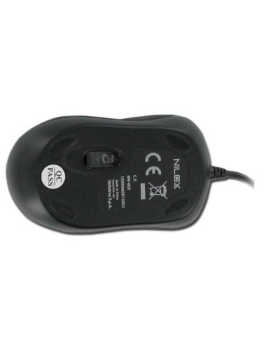 Nilox 10NXMM0812002 mouse USB tipo A Ottico 1000 DPI