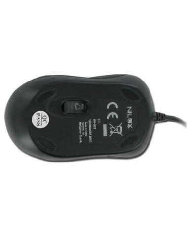 Nilox 10NXMM0812003 mouse USB tipo A Ottico 1000 DPI