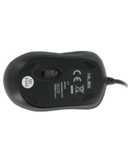 Nilox 10NXMM0812003 mouse USB tipo A Ottico 1000 DPI