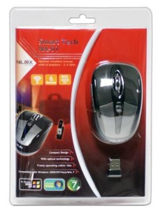 Nilox 10NXMM156T001 mouse RF Wireless Ottico 1600 DPI 2