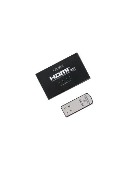 Nilox NX-4 switch per keyboard-video-mouse (kvm) Nero