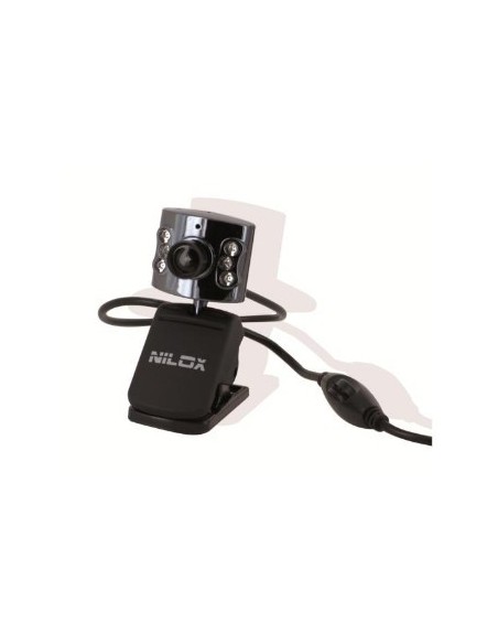Nilox 10NXWC03IR001 webcam 640 x 480 Pixel USB 2.0 Nero
