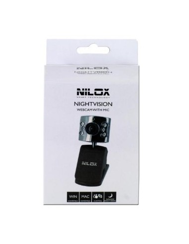 Nilox 10NXWC03IR001 webcam 640 x 480 Pixel USB 2.0 Nero
