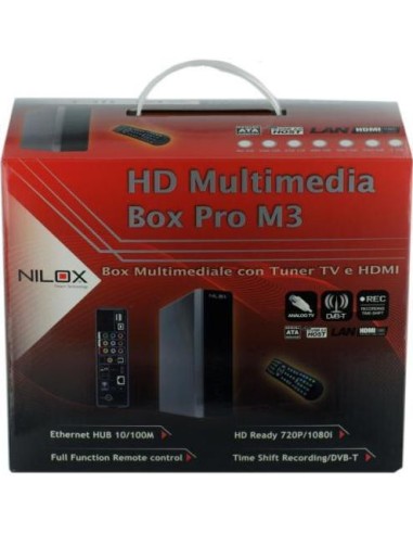 Nilox Multimedia Box M3 con DVB-T Nero