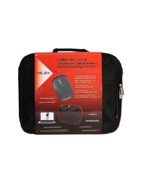 Nilox 14NXBM0200002 borsa per laptop 39,6 cm (15.6") Valigetta ventiquattrore Nero