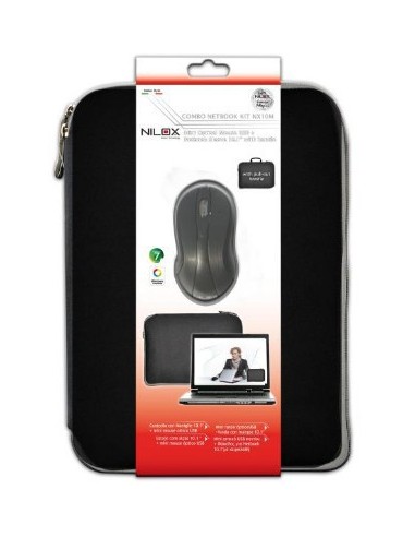Nilox 14NXBM06D1004 borsa per laptop 25,6 cm (10.1") Custodia a tasca Nero