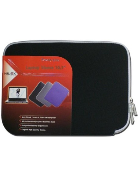 Nilox 14NXBO02D1010 borsa per laptop 25,6 cm (10.1") Custodia a tasca Nero