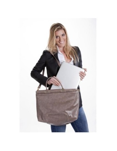 Nilox 14NXMUECQS001 borsa per laptop 39,6 cm (15.6") Ventriquattore da donna Grigio