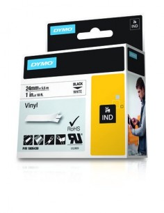 Dymo NASTRO 24MMX 5 5M VINILE NE BI D1 RHINOPRO 1805430 0071701059864 MATERIALE DI CONSUMO 2