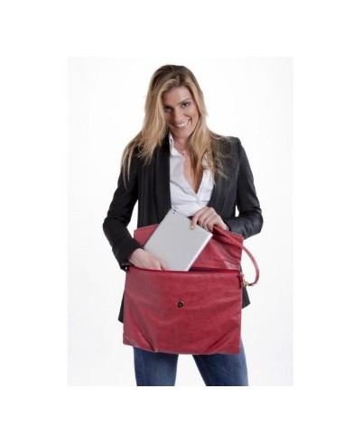 Nilox 14NXPOECQS003 borsa per laptop 39,6 cm (15.6") Ventriquattore da donna Rosso