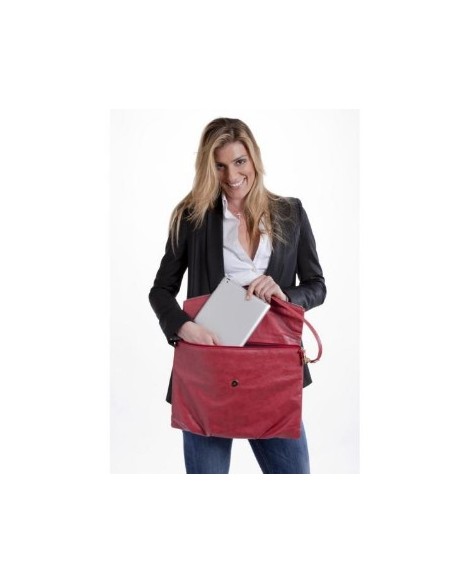 Nilox 14NXPOECQS003 borsa per laptop 39,6 cm (15.6") Ventriquattore da donna Rosso