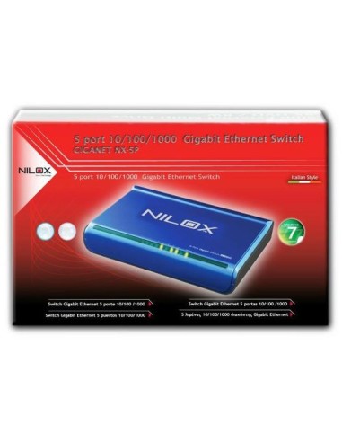 Nilox 16NX040502002 switch di rete Blu