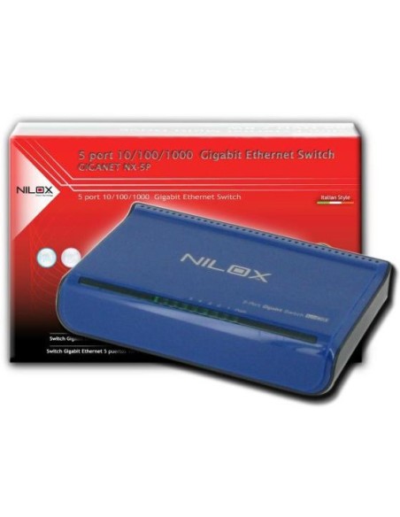 Nilox 16NX040502002 switch di rete Blu