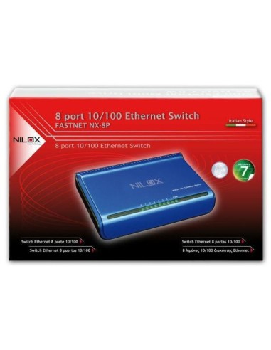 Nilox 16NX040801002 switch di rete Blu