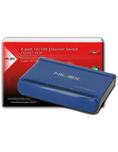 Nilox 16NX040801002 switch di rete Blu