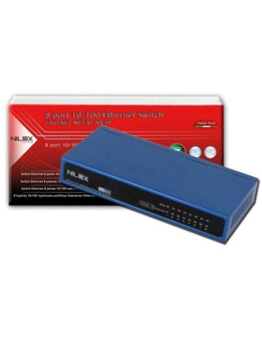 Nilox 16NX040801003 switch di rete Blu