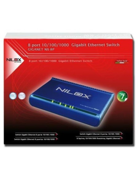 Nilox 16NX040802002 switch di rete Blu