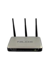 Nilox 16NX070104001 router wireless Nero, Argento