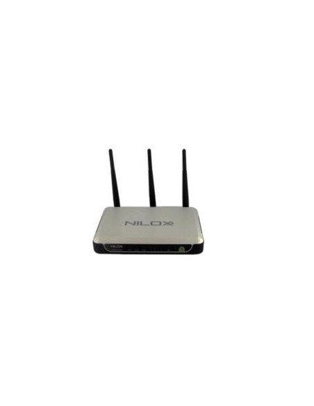 Nilox 16NX070104001 router wireless Nero, Argento