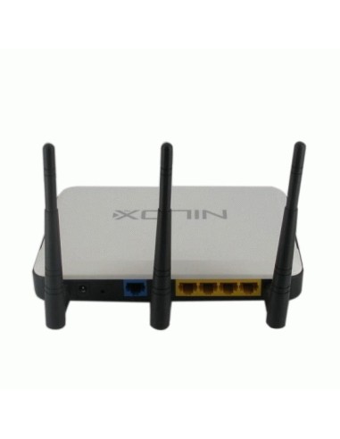 Nilox 16NX070104001 router wireless Nero, Argento