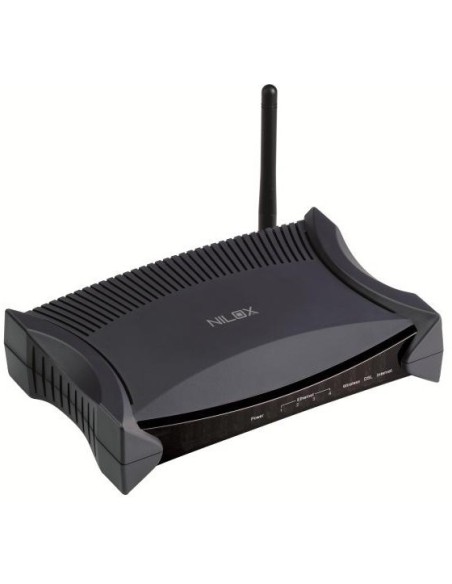 Nilox NX-R150 router wireless Fast Ethernet Nero, Blu