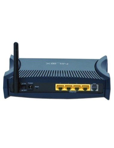 Nilox NX-R150 router wireless Fast Ethernet Nero, Blu