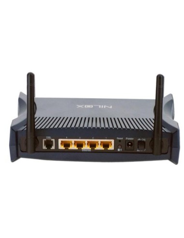 Nilox NX-300 router wireless Fast Ethernet Nero, Blu