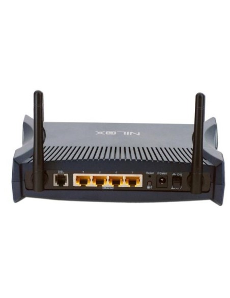 Nilox NX-300 router wireless Fast Ethernet Nero, Blu
