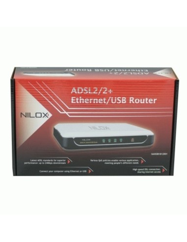 Nilox 16NX081812001 router cablato Nero, Argento