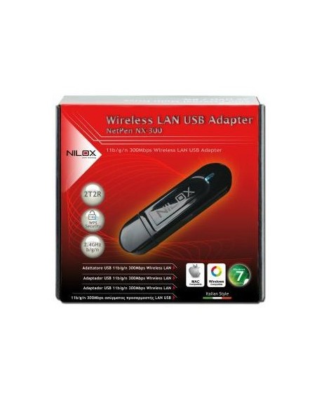 Nilox 16NX090104002 scheda di rete e adattatore WLAN 300 Mbit s
