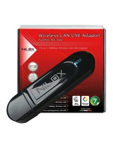 Nilox 16NX090104002 scheda di rete e adattatore WLAN 300 Mbit s
