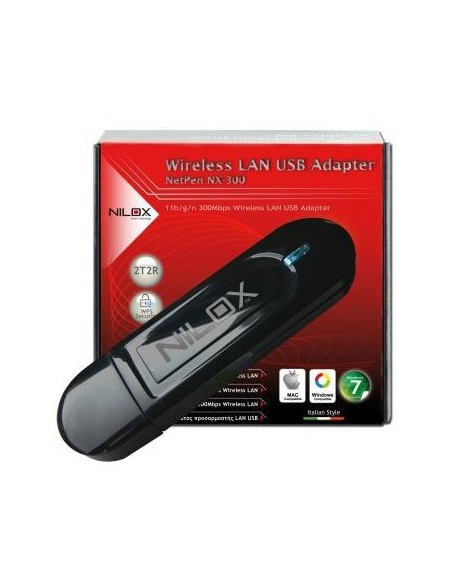 Nilox 16NX090104002 scheda di rete e adattatore WLAN 300 Mbit s