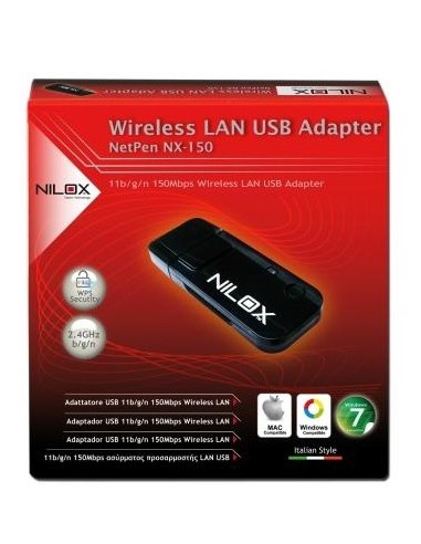Nilox 16NX091504001 scheda di rete e adattatore USB 150 Mbit s