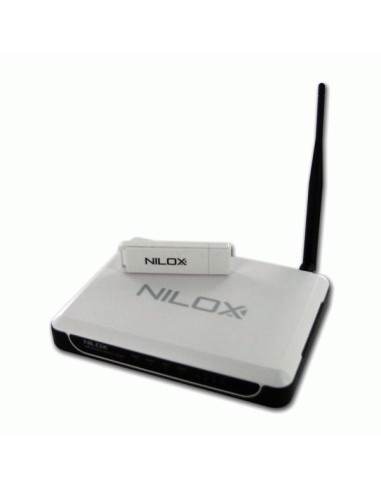 Nilox Kit ADSL Wireless 54M Router + USB router wireless Bianco