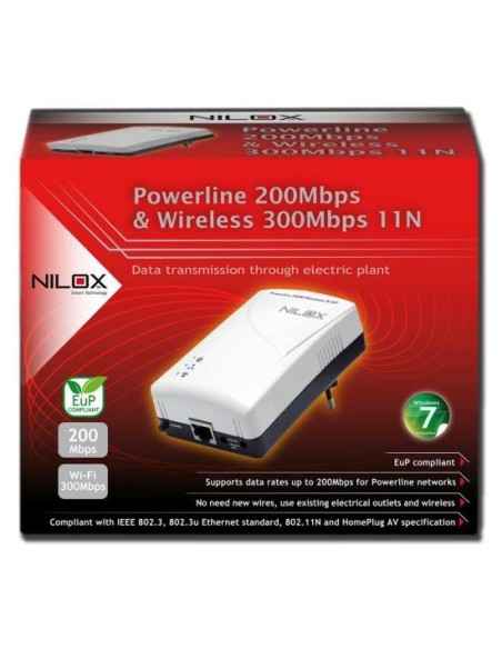 Nilox POWERLINE WIRELESS 200 MBPS Interno WLAN 200 Mbit s