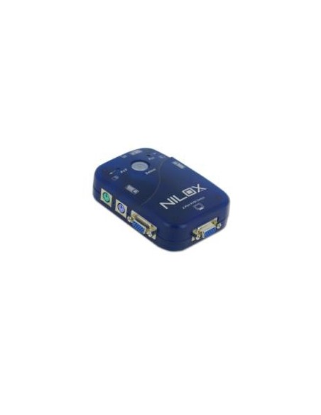 Nilox 16NXKV12P2001 switch per keyboard-video-mouse (kvm) Blu