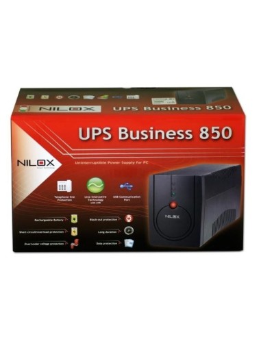Nilox Business 850 gruppo di continuità (UPS) 0,85 kVA 450 W