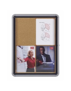 Nobo 1902583 bacheca per annunci Marrone, Argento Alluminio, Sughero