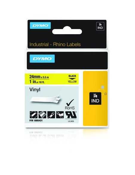 Dymo NASTRO 24MMX 5 5M VINILE NE GI D1 RHINOPRO 1805431 0071701059871 MATERIALE DI CONSUMO