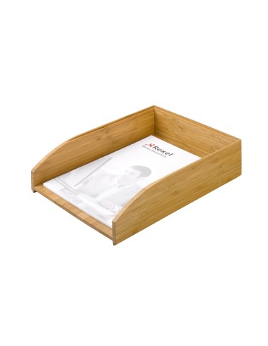 Rexel Bamboo Vaschetta Portadocumenti - Legno Naturale