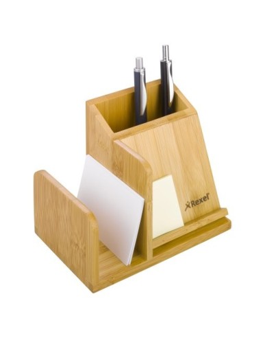 Rexel Bamboo Organizer 3in1 - Legno Naturale