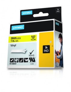 Dymo NASTRO 24MMX 5 5M VINILE NE GI D1 RHINOPRO 1805431 0071701059871 MATERIALE DI CONSUMO 2