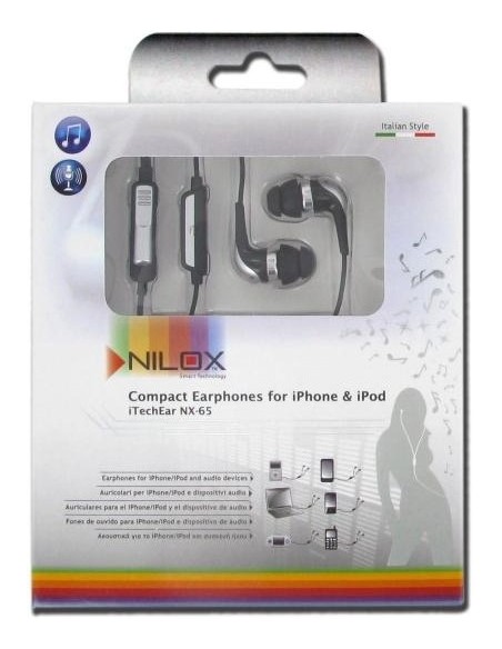 Nilox NX-65 Auricolare Cablato In-ear Nero