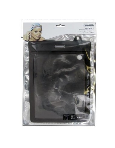 Nilox 29NXPOWP00002 custodia per tablet Nero, Trasparente