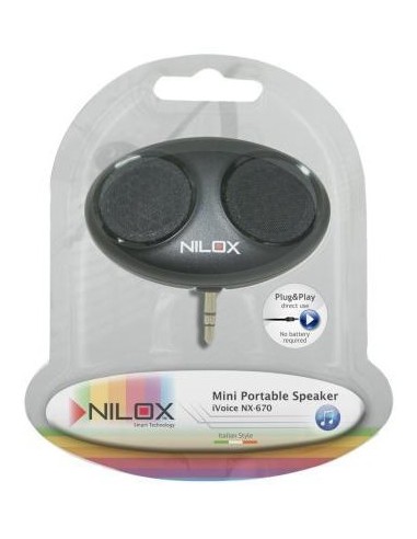 Nilox 29NXSL00JA002 altoparlante portatile e per feste Nero 2 W