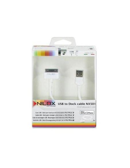 Nilox NX501 Telefono cellulare, MP3 Bianco USB Interno, Esterno